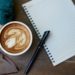 Kaffee Notizbuch Stift